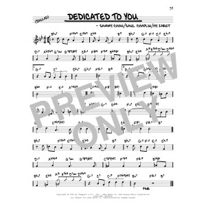 Dedicated To You (arr. David Hazeltine)