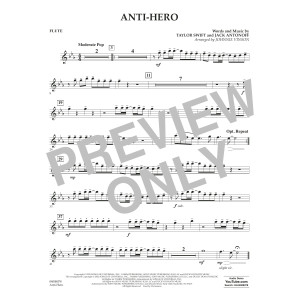 Anti-Hero (arr. Johnnie Vinson) - Flute