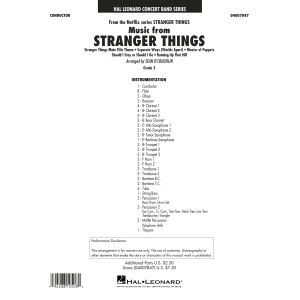 Music from Stranger Things - Conductor Score (Full Score)