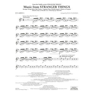 Music from Stranger Things - Bb Clarinet 1