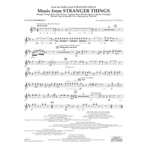 Music from Stranger Things - Eb Alto Saxophone 1