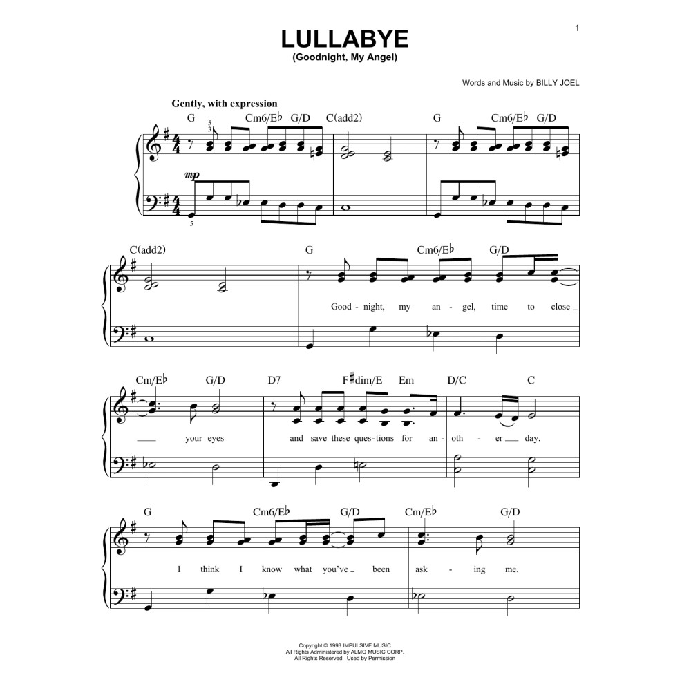 Lullabye (Goodnight, My Angel)