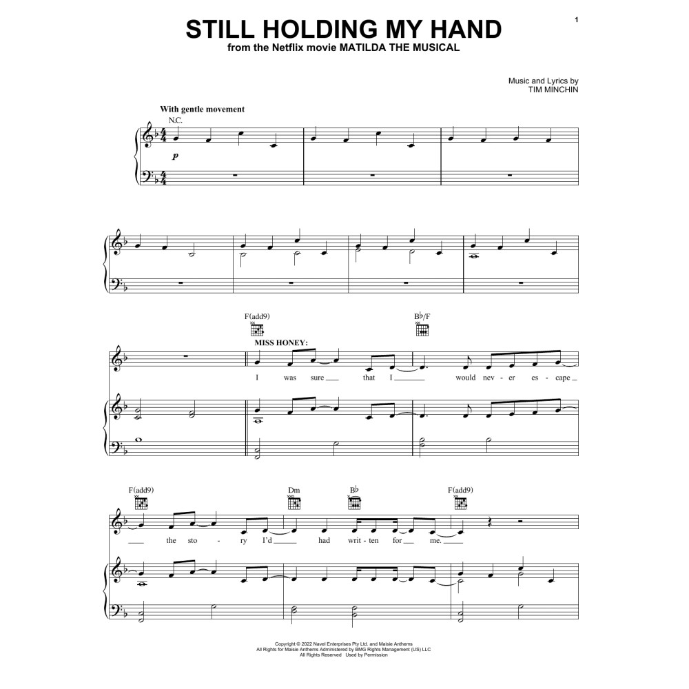 Still Holding My Hand (from the Netflix movie Matilda The Musical)