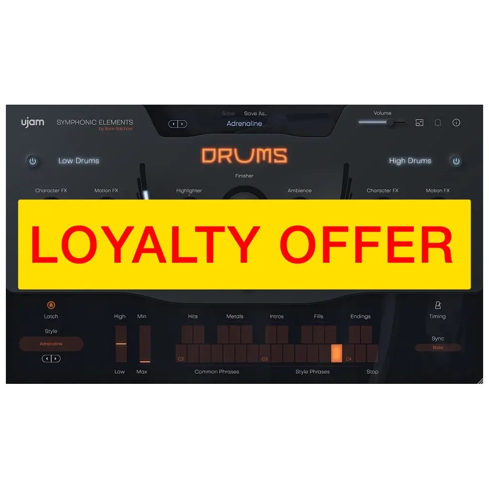 UJAM Crossgrade to DRUMS