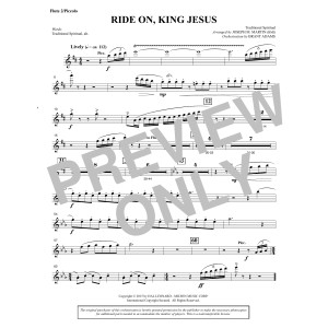 Ride On, King Jesus (arr. Joseph M. Martin) - Flute 2 (Piccolo)