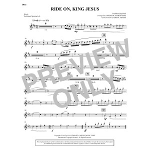 Ride On, King Jesus (arr. Joseph M. Martin) - Oboe