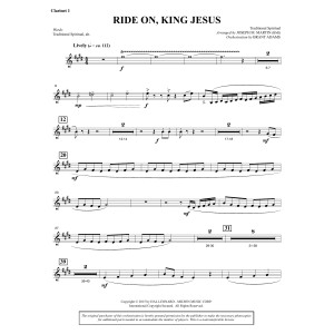 Ride On, King Jesus (arr. Joseph M. Martin) - Bb Clarinet 1