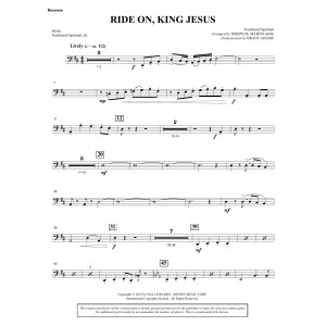 Ride On, King Jesus (arr. Joseph M. Martin) - Bassoon