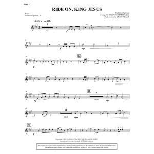 Ride On, King Jesus (arr. Joseph M. Martin) - F Horn 1