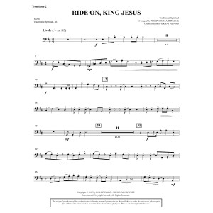Ride On, King Jesus (arr. Joseph M. Martin) - Trombone 2