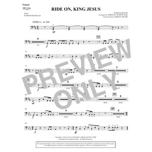 Ride On, King Jesus (arr. Joseph M. Martin) - Timpani