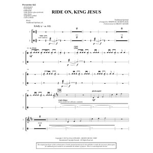 Ride On, King Jesus (arr. Joseph M. Martin) - Percussion 1 & 2
