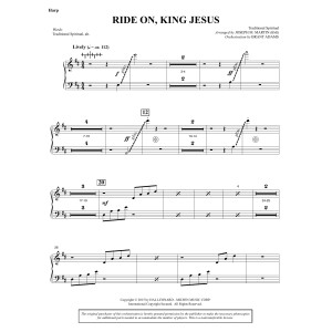 Ride On, King Jesus (arr. Joseph M. Martin) - Harp