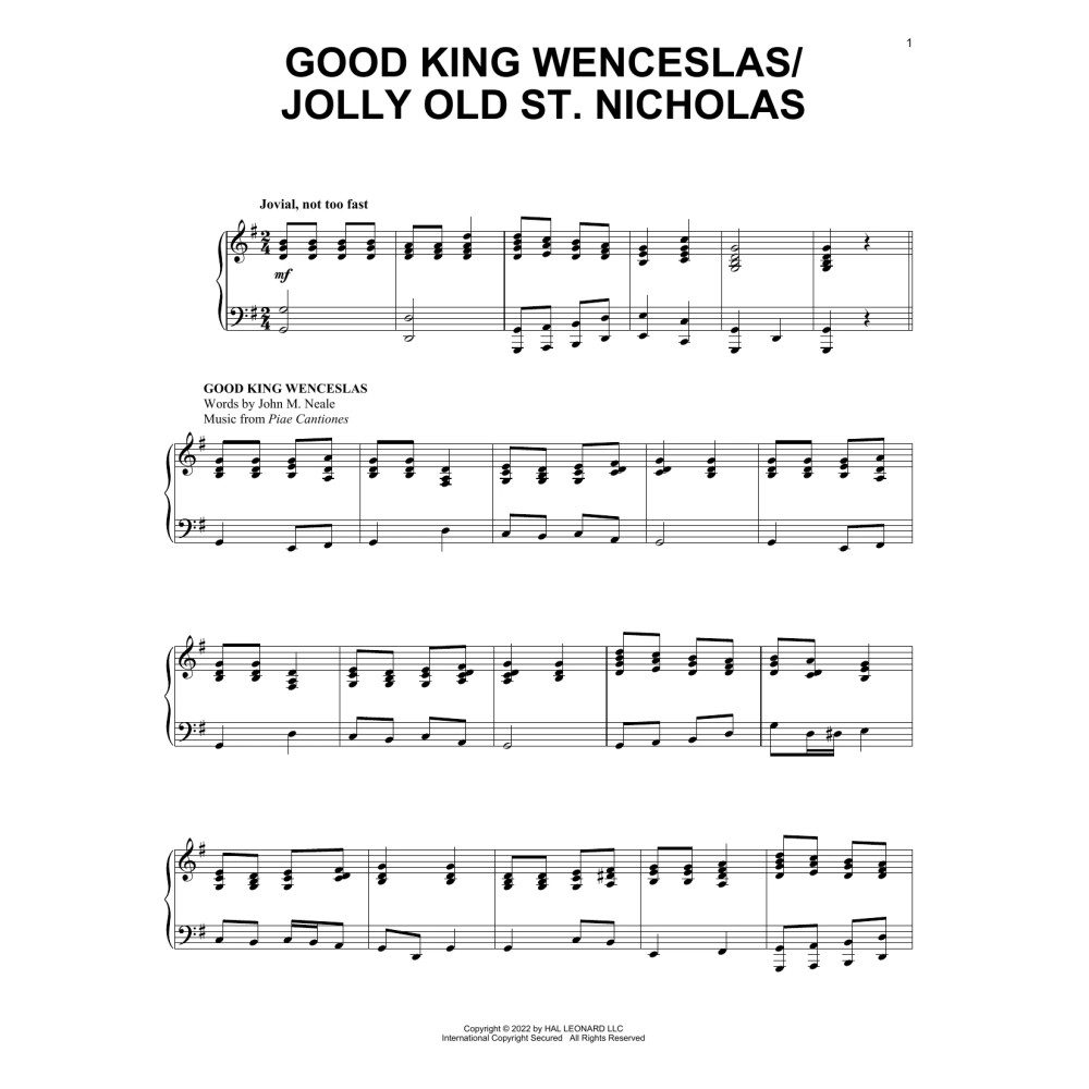 Good King Wenceslas/Jolly Old Saint Nicholas
