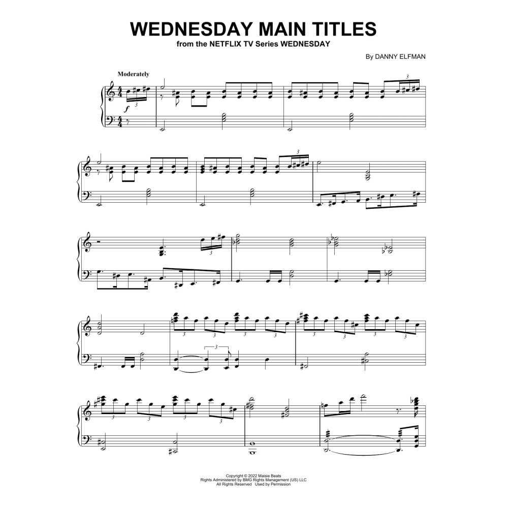 Wednesday Main Titles
