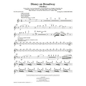 Disney On Broadway (Medley) - Flute/Alto Sax