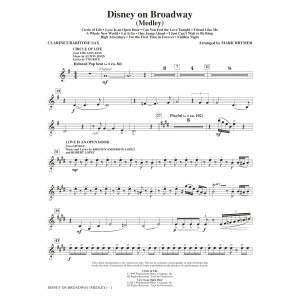 Disney On Broadway (Medley) - Clarinet/Bari Sax