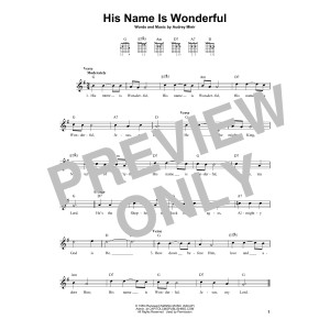 His Name Is Wonderful