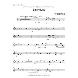 Big House - Bb Soprano Sax