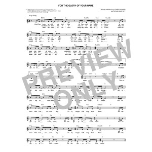 For The Glory Of Your Name