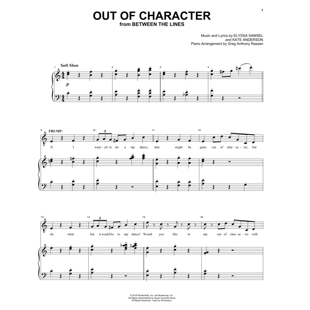 Out Of Character (from Between The Lines)