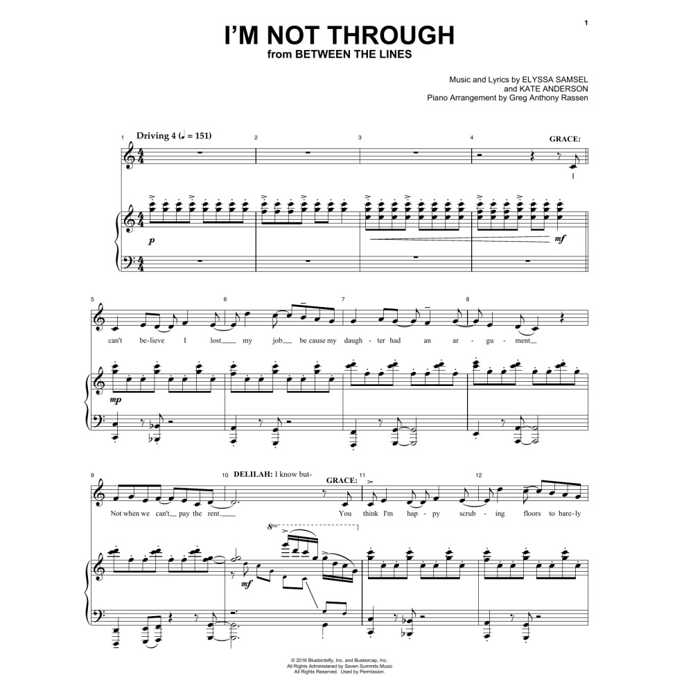 I'm Not Through (from Between The Lines)
