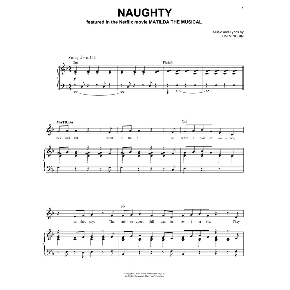 Naughty (from the Netflix movie Matilda The Musical)