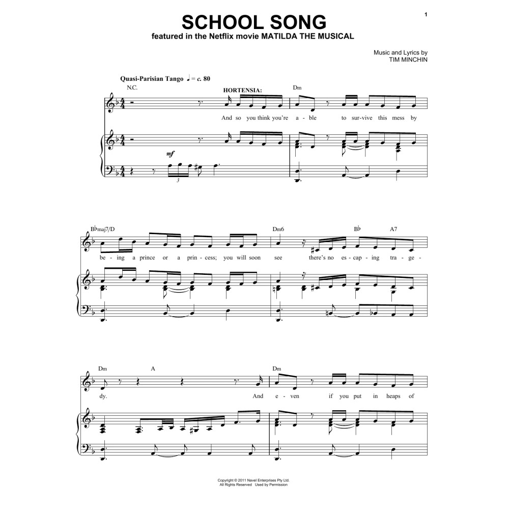 School Song (from the Netflix movie Matilda The Musical)