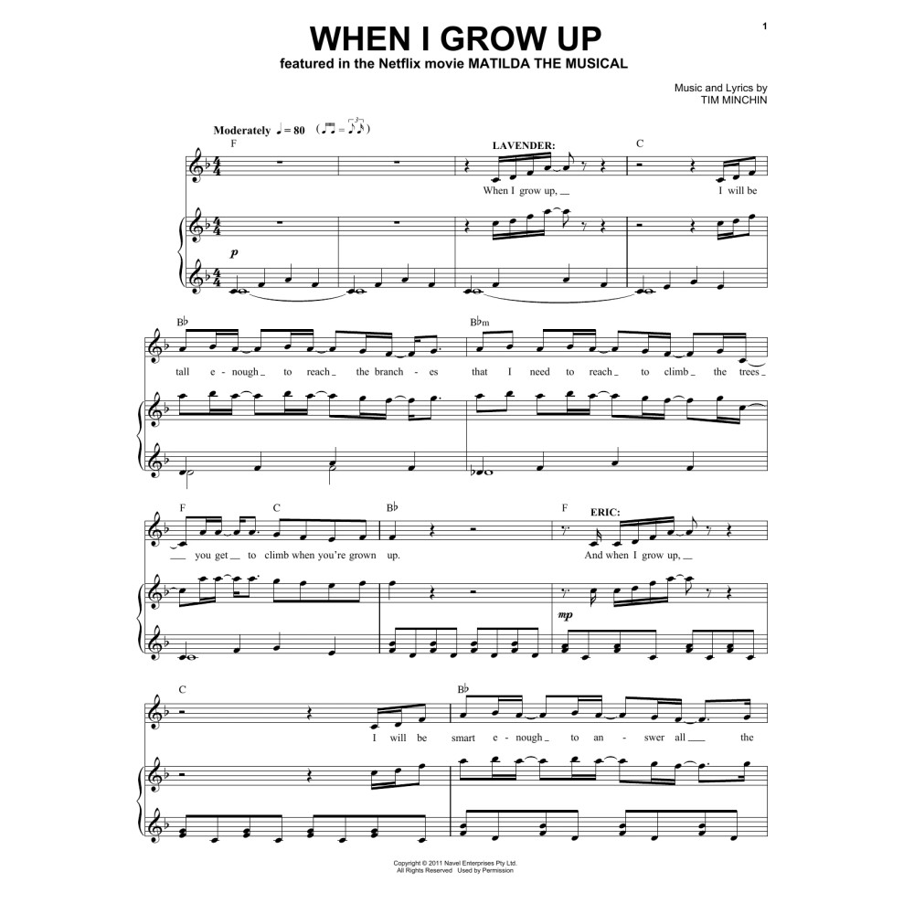 When I Grow Up (from the Netflix movie Matilda The Musical)