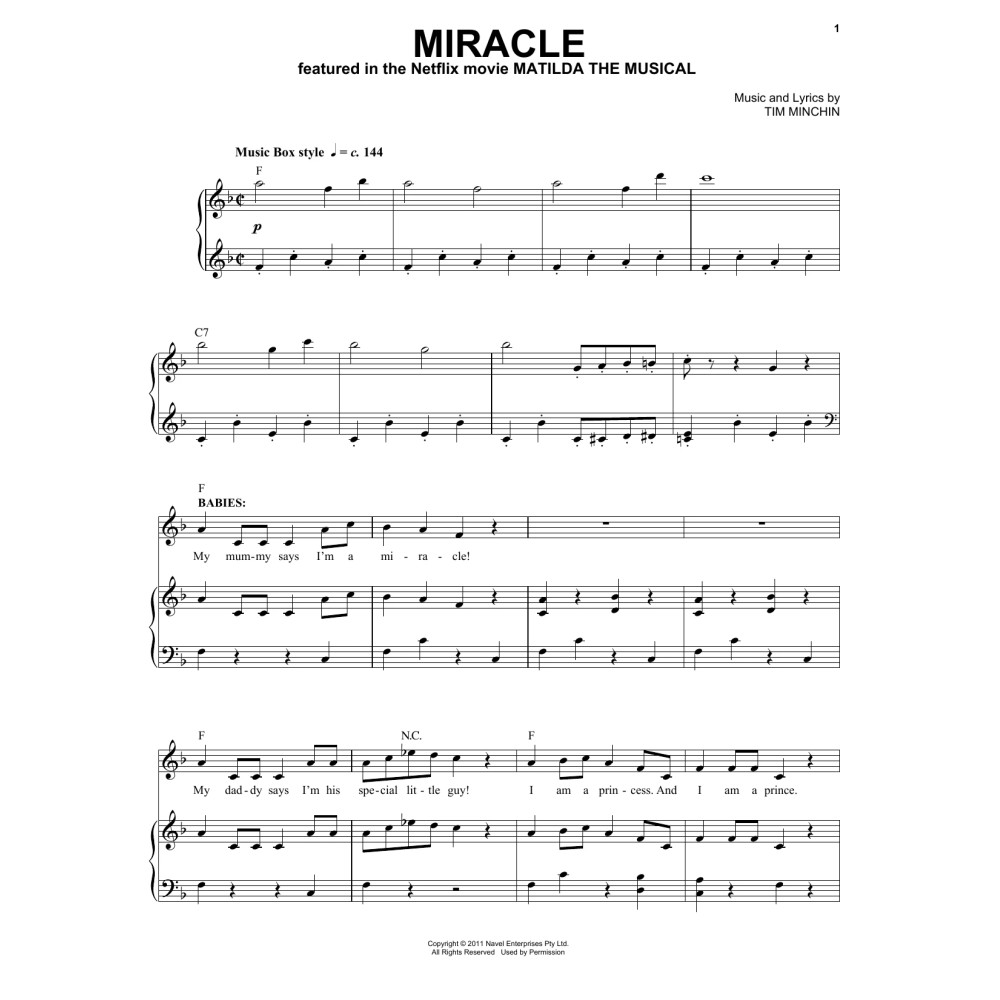 Miracle (from the Netflix movie Matilda The Musical)
