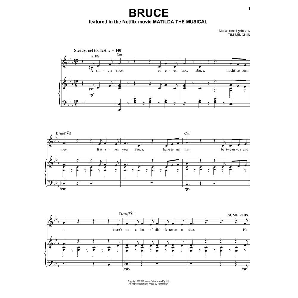 Bruce (from the Netflix movie Matilda The Musical)