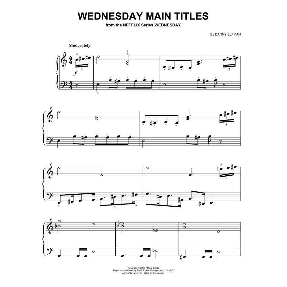 Wednesday Main Titles