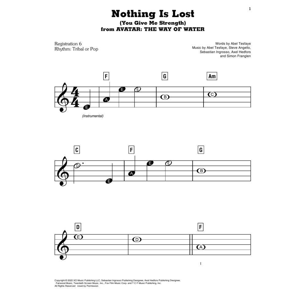 Nothing Is Lost (You Give Me Strength) (from Avatar: The Way Of Water)