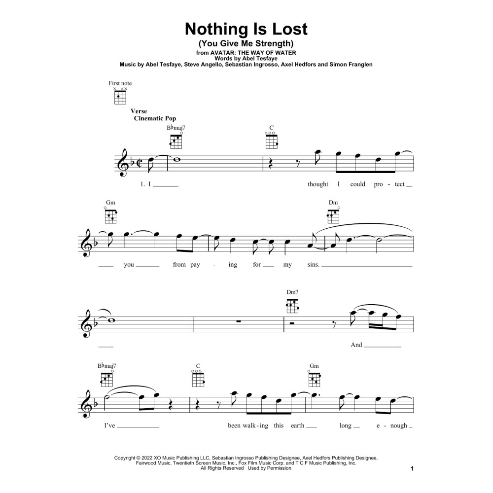 Nothing Is Lost (You Give Me Strength) (from Avatar: The Way Of Water)