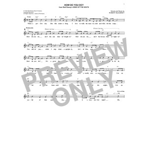 How Do You Do? (from Song Of The South)