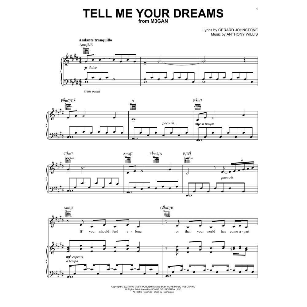 Tell Me Your Dreams (from M3GAN)