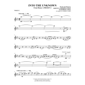 Into the Unknown (from Frozen 2) - Violin 1