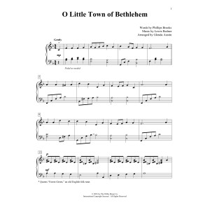 O Little Town Of Bethlehem (arr. Glenda Austin)