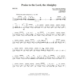 Praise To The Lord, The Almighty - Drums