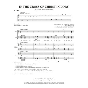 In The Cross Of Christ I Glory (arr. John Leavitt) - Full Score