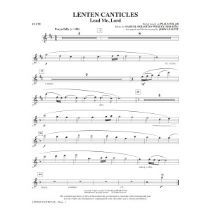 Lenten Canticles (A Passion Cantata) - Flute