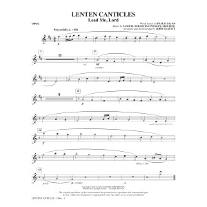 Lenten Canticles (A Passion Cantata) - Oboe