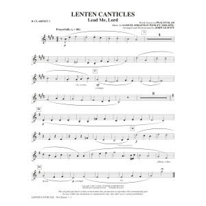 Lenten Canticles (A Passion Cantata) - Bb Clarinet 1