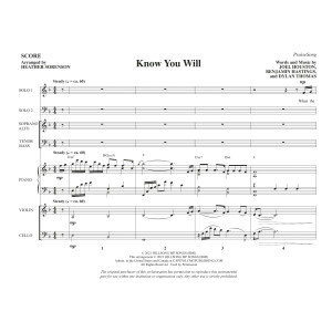 Know You Will (arr. Heather Sorenson) - Full Score