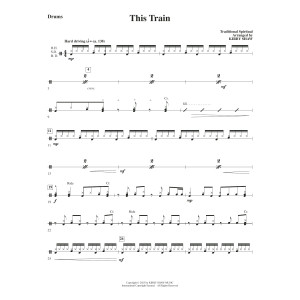 This Train (arr. Kirby Shaw) - Drums