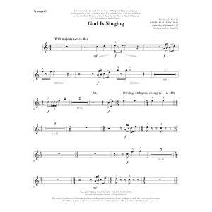 God Is Singing - Bb Trumpet 1
