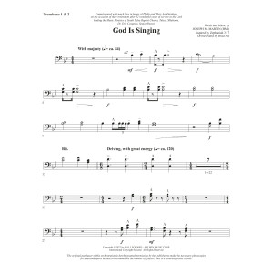 God Is Singing - Trombone 1 & 2