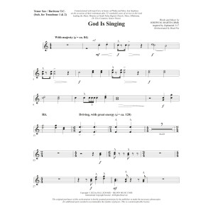 God Is Singing - Tenor Sax/BariTC (sub Tbn 1-2)