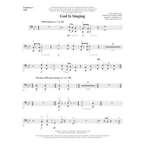 God Is Singing - Trombone 3/Tuba