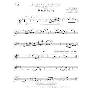 God Is Singing - Violin 2
